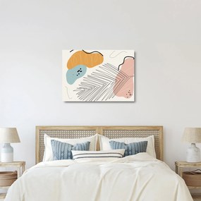 Kép - Levél illusztráció (üvegen) (70x50 cm)