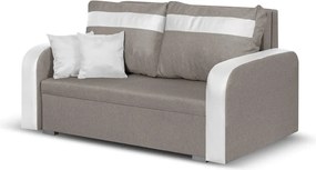 KONRAD Kétszemélyes kinyitható kanapé Bézs/fehér