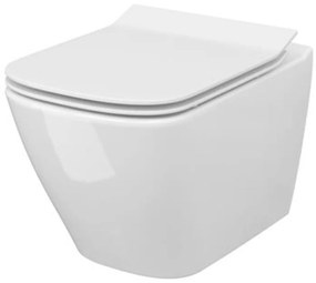 Cersanit City Square miska WC wisząca CleanOn z deską wolnoopadającą biały S701-405