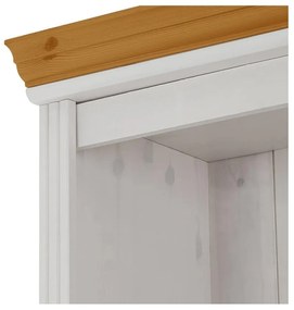 Fehér borovi fenyő könyvespolc 74x223x37 cm Anita – Støraa