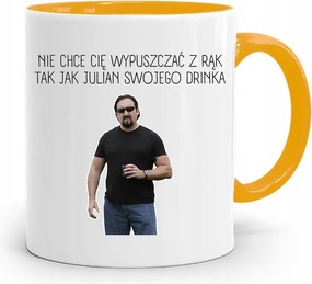 Sárga Bögre Lányoknak Nem Akarlak Elengedni fényképes nyomattal