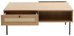 Natúr színű dohányzóasztal 60x110 cm Pensacola – Unique Furniture