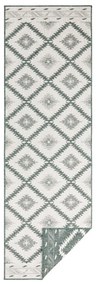 Malibu zöld-krémszínű kültéri szőnyeg, 250 x 80 cm - NORTHRUGS