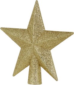 X-MAS csúcsdísz arany csillag 20 cm