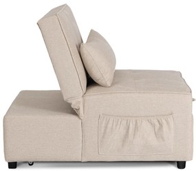 Ágyazható Fotel Bézs Színben. IBERIS 80 cm