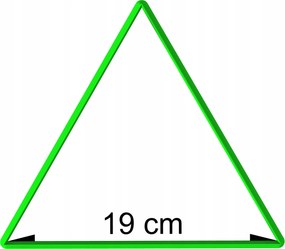 Forma Lyukasztó Mézeskalács kiszúró geometrikus figurák Háromszög 19cm