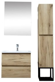 Fürdőszoba készlet mosdóval SAT B-Way tölgy szőnyeg KSETBWAY4