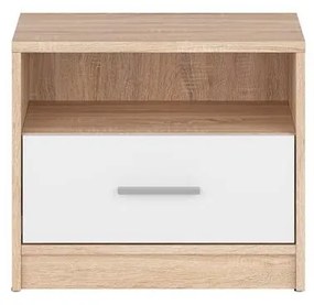 Éjjeliszekrény Nepo Plus 3 (szonoma tölgy + fehér) . 1098278
