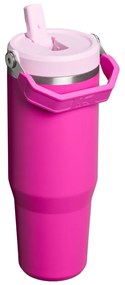 Rózsaszín rozsdamentes acél termosz 890 ml The IceFlow™ Flip Straw 2.0 Cherry Blossom – Stanley
