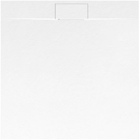 Zuhanytálca Bazalt White 90x90