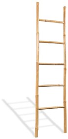 5 fokos, bambusz törölközőszárító létra 150 cm