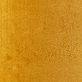 Bársony lámpaernyő sárga 50/50/25 arany belsővel