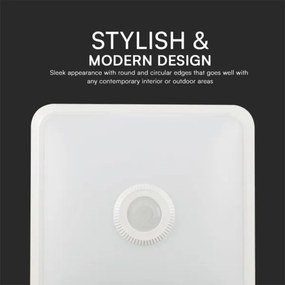 LED Mennyezeti lámpa érzékelővel LED/12W/230V 3000/4000/6000K fehér