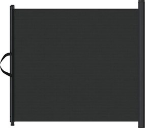 vidaXL fekete behúzható kisállatkapu 82,5 x 125 cm