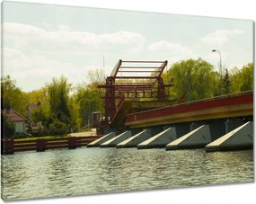 Vászonkép 100x70 Felvonóhíd Bicskén