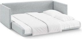 Világosszürke zsenília kinyitható kanapé 209 cm Shannon – Cosmopolitan Design