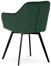 Zöld Bársony Étkezőszék. DCH-425 GRN4