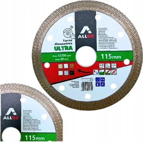 Gyémánttárcsa 115mm Gres Beton Gránit Csempe Vágásához 10MM Szegmens