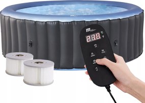 Spa Felfújható Medence Hidromasszázs Relaxáció Fűtött Víz Bergen Pilot 6os