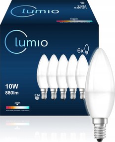 6X Led Izzó E14 Gyertya 10W=90W 880LM 4000K Semleges Nem Villog Prémium