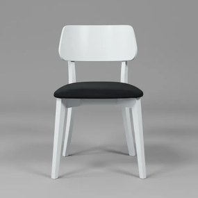 EZRA étkezőszék fehér/fekete