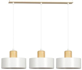 Csillár zsinóron TORIN 3xE27/15W/230V fehér