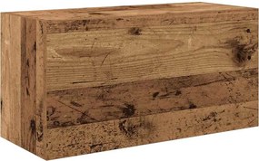 vidaXL antik fa színű szerelt fa fali fürdőszobaszekrény 60x25x30 cm
