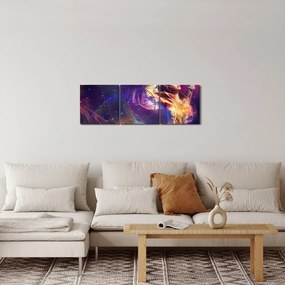 Kép - misztikus nők (órával) (90x30 cm)
