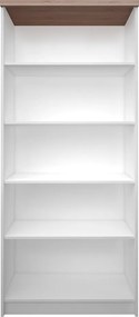 magas könyvespolc, fehér/tölgy sonoma, TOPTY TYP 06