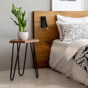 Clara fekete falilámpa, magasság 16,5 cm - SULION