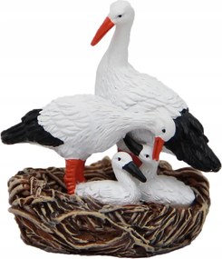 Gólya Fészekben Betlehem dekorációhoz- 5cm magas *11-12cm magas figurákhoz*