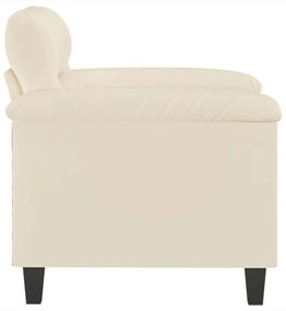 bézs mikroszálas szövet kanapéfotel 60 cm