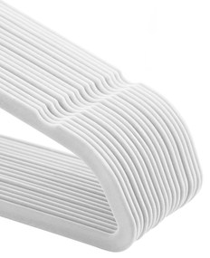 50 darabos fehér velúr Vállfa szett