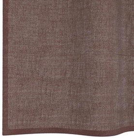 2 db barna fátyolfüggönyök rojtokkal 140x300 cm