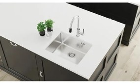 Deante ZPO_010B - Mosogató OLFATO 50,5x55 cm csiszolt acél