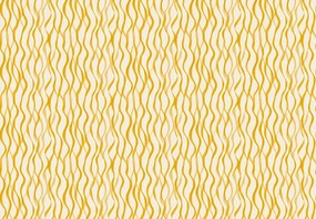 Fotótapéta - Sárga összefonódó hullámok (147x102 cm)