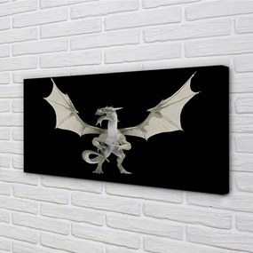Canvas képek fehér sárkány 100x50 cm