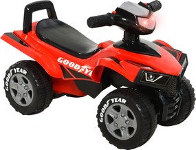 HOMCOM Pedál nélküli Quad 18-36 hónapos gyermekek számára ATV Fénnyel, Haranggal és Titkos Tárolóhellyel 60x31x42 cm Piros | Aosom
