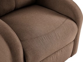 Állítható relaxációs fotel, világosbarna, NERIS