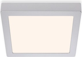 Briloner Led mennyezeti lámpa 22,5 cm 16,5 W matt króm négyzet IP20