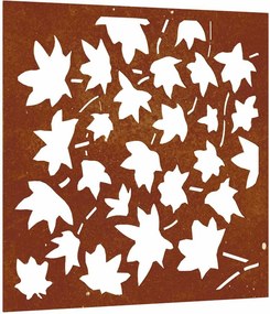 vidaXL juharlevél mintás corten acél kerti faldísz 55x55 cm