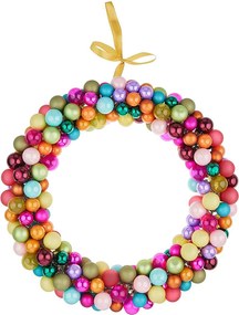 X-MAS üveggömb koszorú Ø 40 cm