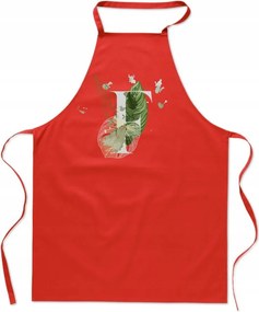 Konyhai Kötény piros F Betűvel Fausti Franek Fausztina FA_400_cw