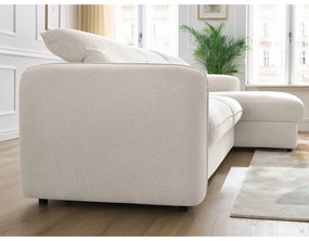 Fehér kinyitható sarokkanapé (variálható) Achille – Bobochic Paris