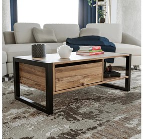 HALDIZEN konferenční stolek 55x105 cm černá/hnědá