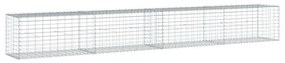 horganyzott vas gabion kosár fedéllel 400 x 50 x 50 cm