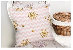 Golden Snowflakes karácsonyi párnahuzat, 42 x 42 cm - Minimalist Cushion Covers