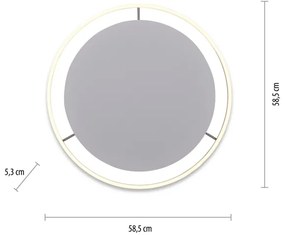 Leuchten Direkt 15392-95 - LED Dimmelhető mennyezeti lámpa RITUS 30W/230V króm