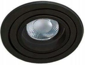 Mennyezeti spotlámpa süllyesztett lámpatest AZzardo Caro R fekete AZ2431 GU10 1x40W IP2