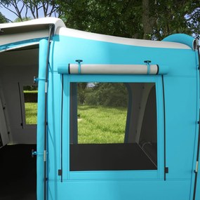 Outsunny Családi Kempingtábor 3-4 Felnőtt Részére 2 Hálószobával – 4 Ajtóval és 4 Ablakkal, Hordtáska, Vízhatlan, méretek: 460L x 220W x 175H cm | Aos